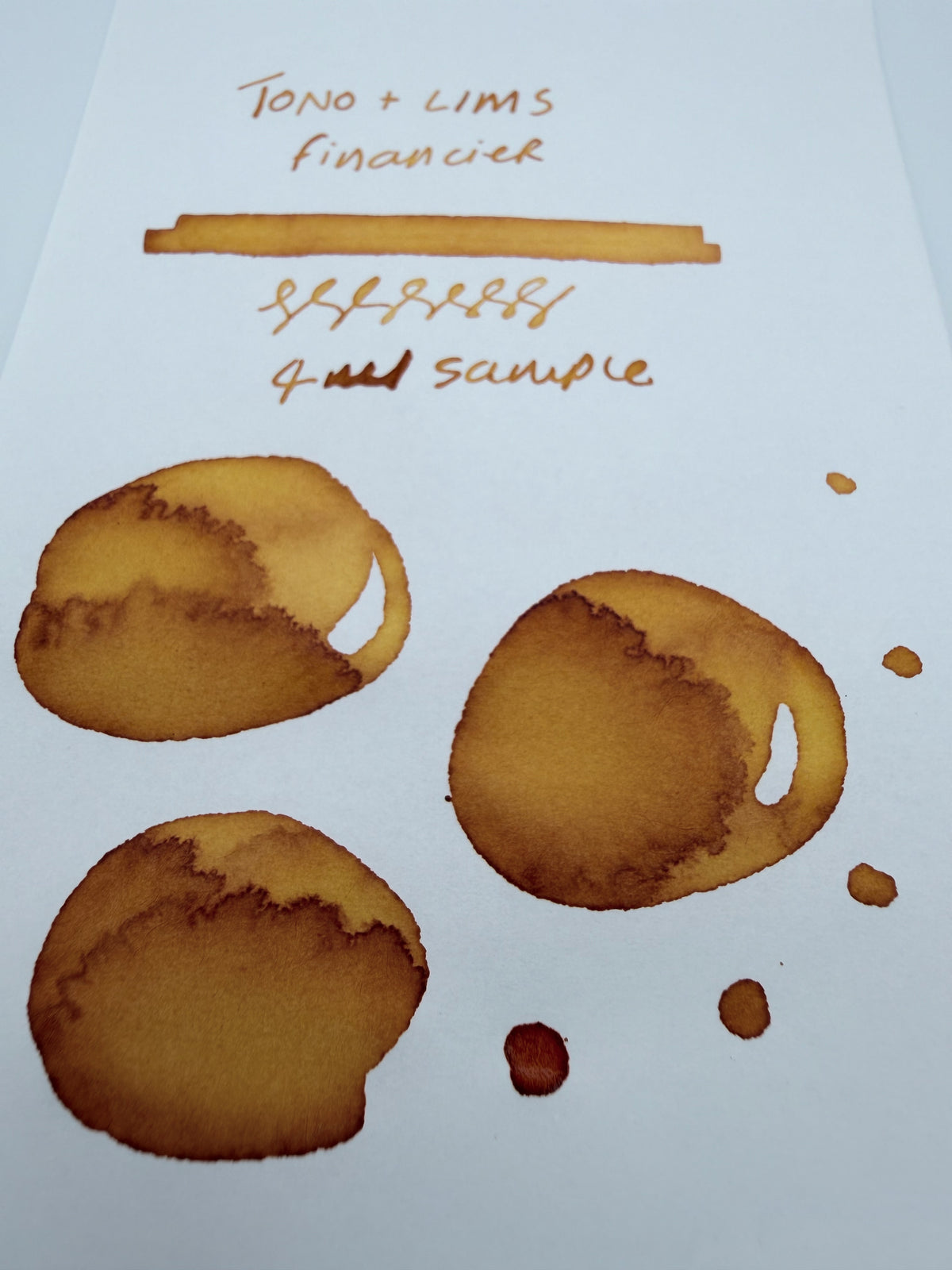 Tono & Lims Baby Colour Financier — 4ml Fountain Pen Ink Sample