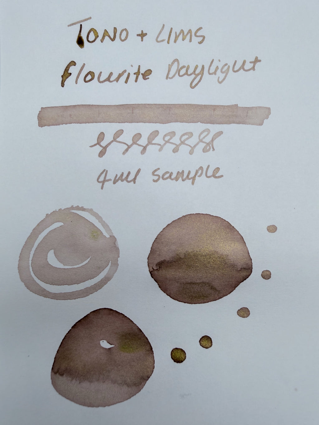 Tono & Lims Earth Contact Fluorite Daylight — 4ml Fountain Pen Ink Sample