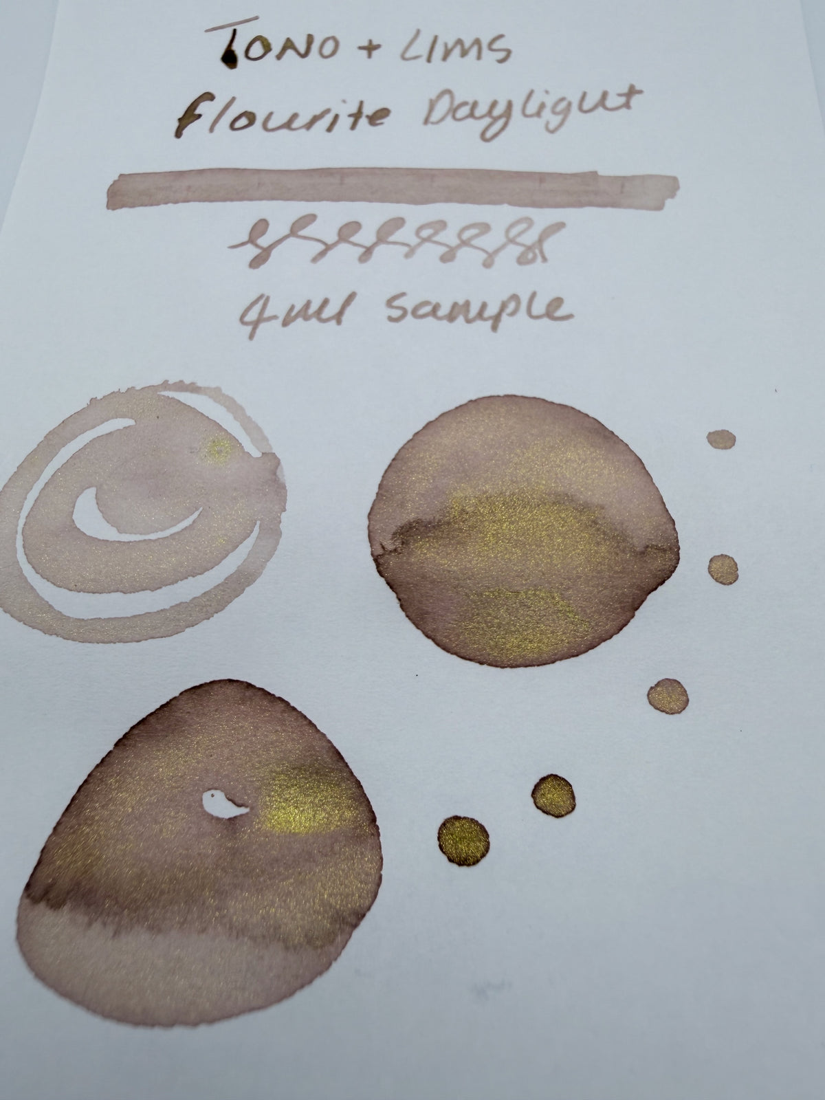 Tono & Lims Earth Contact Fluorite Daylight — 4ml Fountain Pen Ink Sample