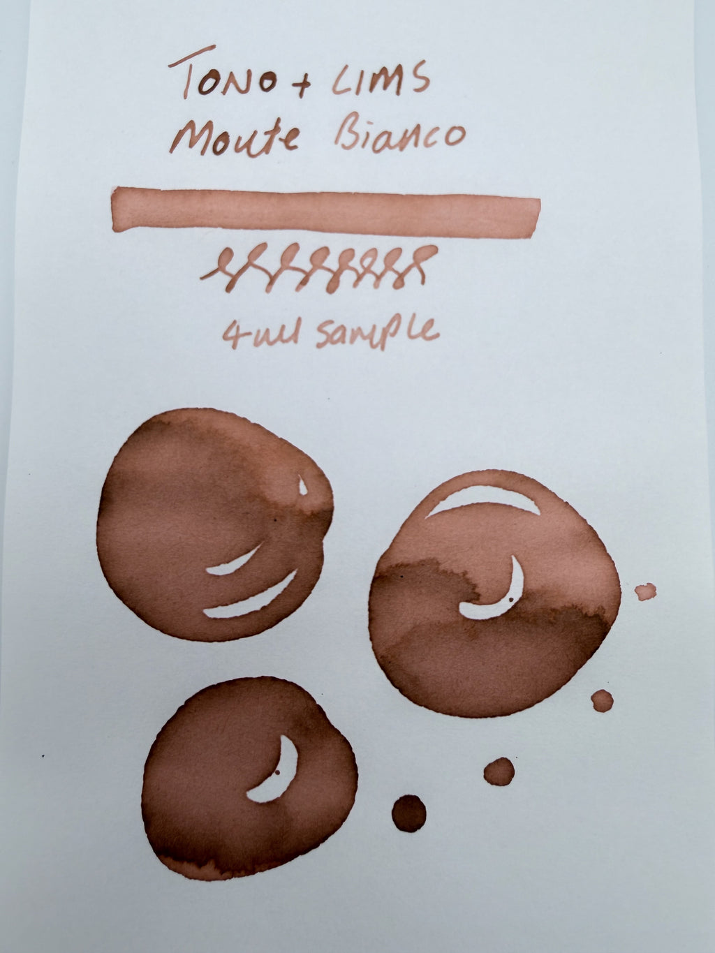 Tono & Lims Baby Colour Monte Bianco — 4ml Fountain Pen Ink Sample