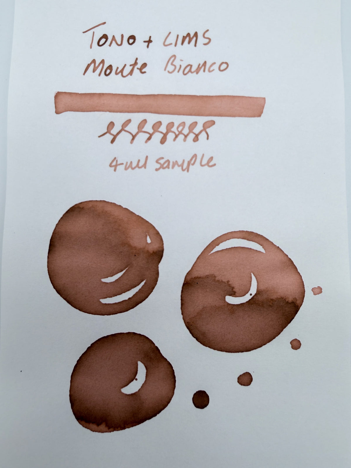 Tono & Lims Baby Colour Monte Bianco — 4ml Fountain Pen Ink Sample