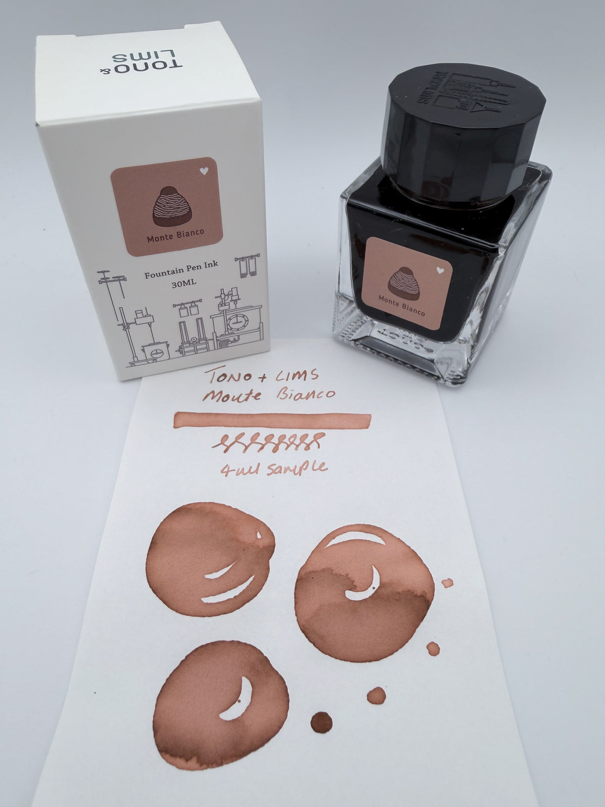 Tono & Lims Baby Colour Monte Bianco — 4ml Fountain Pen Ink Sample