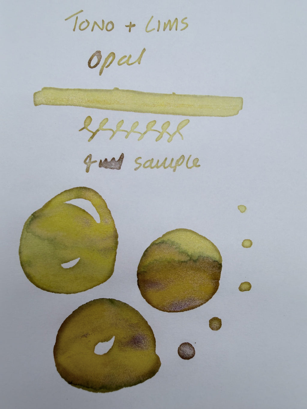 Tono & Lims Earth Contact Opal — 4ml Fountain Pen Ink Sample