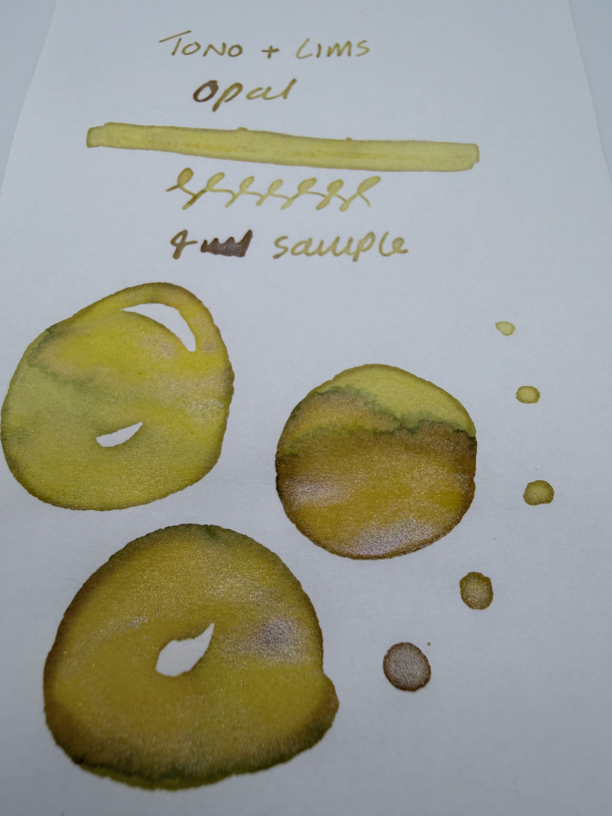 Tono & Lims Earth Contact Opal — 4ml Fountain Pen Ink Sample