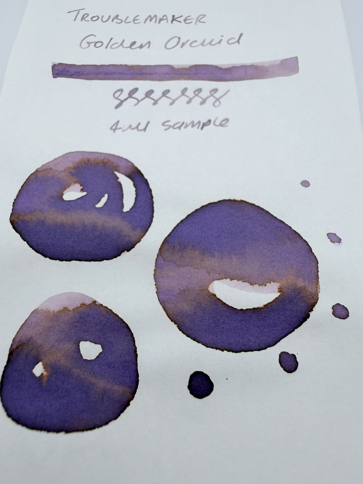Troublemaker Golden Orchid - 4ml Fountain Pen Ink Sample